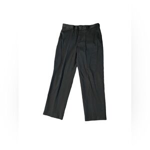 LL Bean Black 35/30 Men’s Straight Leg Natural Fit Dress Chino Pants Pleated